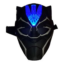 Marvel Black Panther Mask Electronic light With Retract Visor Halloween Costume picture