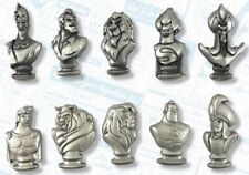 Disney Heroes Villains Event Sculpted Bust Complete 10 Pin Set LE 300 picture