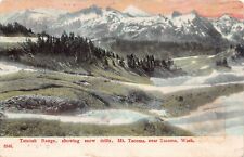Mt Tacoma WA Washington Tatoosh Range Rainier Mountains c1911 Vtg Postcard A12 picture