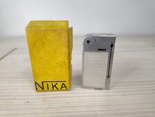 Vtg Nika Swiss Made Petrol Lighter With Original Box Rare picture