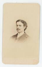 Antique CDV Circa 1870s Handsome Man Wearing Glasses & Mustache Philadelphia, PA picture