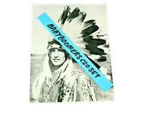 ROSE BUD YELLOW ROBE MOST BEAUTIFUL INDIAN SQUAW OF SIOUX TRIBE 1929 PRESS PHOT picture