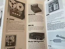 TEAC Catalog Reel to Reel Tape Deck  Brochure Booklet A-6600 X-10 3300sx picture