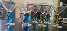 Pair of Vintage Hand Crafted Schott Zwiesel Inferno Nude Figure Martini Glasses picture