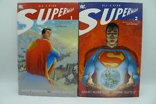 ALL STAR SUPERMAN: VOLUME ONE & VOLUME TWO HARDCOVERS - VERY NICE picture