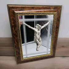 Rare Italian Creazioni Artistiche Large 3D Wall Cross Crucifix Made In Italy Vtg picture