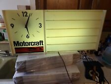 Vtg Ford Dealership Motorcraft Servicel Sign With Clock Large 28