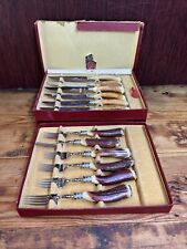 12 Piece Richardson Sheffield England fork and knives picture