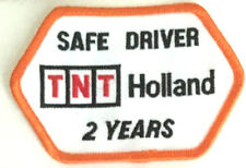 TNT Holland safe. driver patch 2 year 2-5/8 X 2-1/2  x 3-7/8 #3191 picture