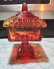 Vintage Jeanette Glass Ombre Candy Dish - Carnival Glass - Excellent Condition  picture