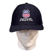 Union Pacific Great Flood 2019 Navy Blue Trucker Hat Mesh Snap Back Cap NWOT picture