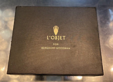 L'Objet for Berbdorf Goodman Gold/Platinum Plated Salt & Pepper Shakers New picture