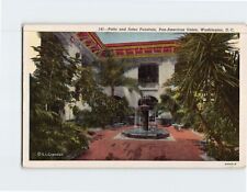 Postcard Patio & Aztec Fountain Pan American Union Washington DC USA picture