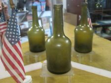 *SCARCE SIZE*FLORIDA KEYS FOUND~BLACK GLASS~1820'S~MINI DUTCH OPEN PONTIL PORTER picture