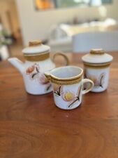 Vintage Chatham Pottery Tea Set - 3 Pieces - Mint Condition - Signed picture