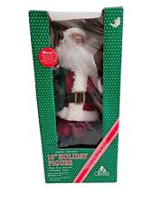 Vintage Christmas Musical Santa Claus 16 inch Figure Holiday Creations Box picture