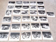 Set Of 31 RARE Revell 1982 Press Photos, Cars, Motorcycles, Planes, Boats picture