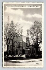 Easthampton, MA-Massachusetts, Immaculate Con Church c1942, Vintage Postcard picture
