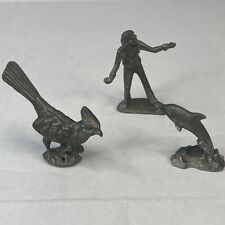 Lot Of 3 Vintage Pewter Small Figures 1984, Gallo, And More picture