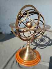 Antique Large Fully Brass Armillary Sphere Engraved Nautical rashi Astrolabe picture