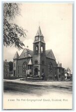 c1905's First Congregational Church Building Rockland Massachusetts MA Postcard picture