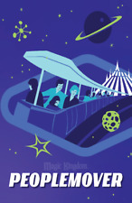 Walt Disney World Peoplemover Space Mountain Magic Kingdom Attraction Poster picture