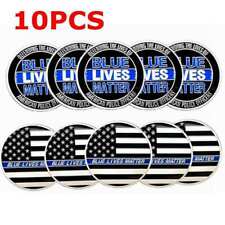 10PC Police Officer Challenge Coin Law Enforcement Collectible Blue Lives Matter picture