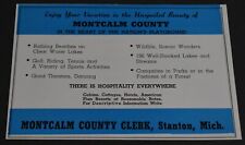 1951 Print Ad Michigan Stanton Montcalm Country Nation's Playground Vacation art picture