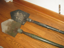 Lot of 2 Folding Shovels (KOREA) and (AMES) Vintage 1944 US Military Tool WW2 picture