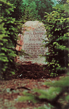 New Harmony IN Indiana, Paul Johannes Tillich, Tombstone Grave, Vintage Postcard picture