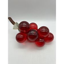 Vintage Red Lucite Grapes Cluster picture
