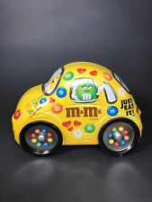 M&M’s Volkswagen VW Beetle Bug Collectible Storage Tin Car Yellow 6