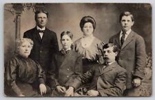 RPPC Cass City Michigan Lovely Edwardian Family Portrait Henry Postcard E23 picture