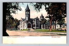 Winsted CT-Connecticut, Second Congregational Church, Religion Vintage Postcard picture