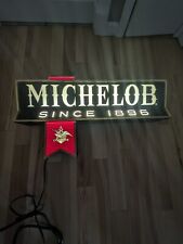 Vintage 32x17x6 Michelob Beer Lighted Sign Double Sided Bar Advertising  picture
