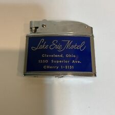 Rare Vintage Howard Fine Quality Lighter Advertising Lake Erie Motel Japan Nice picture