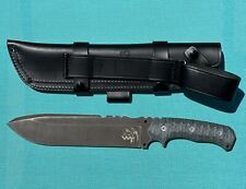 LNIB Wander Tactical Godfather Fixed Blade Knife GODFATHER / IRON WASH / BLACK picture