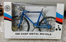 Mytek Vintage 1:10 Scale Die-Cast Blue Racer Speed Bike Bicycle Model NIB picture