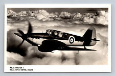 RPPC RAF Miles Master I Trainer Aircraft FLIGHT Photograph Postcard picture