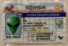 Alien AL Eon MAGNET Nevada Flying Saucer License UFO Roswell Area 51 Las Vegas picture