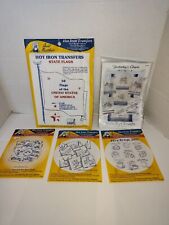 Aunt Martha's mixed lot of 4+1 Vintage hot iron embroidery transfers picture