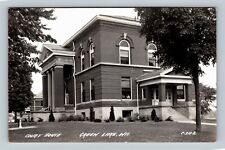 RPPC Green Lake WI, Courthouse, Wisconsin Vintage Postcard picture