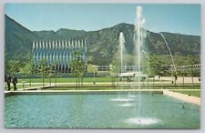 Cadet Chapel US Air Force Academy Near Colorado Springs Spectacular View Postcar picture