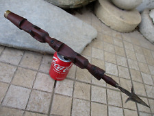 Vintage Mozambique Spear Probably Macondes Tribe Origin Hand Carved Handle picture