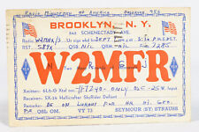 1941 Amateur Ham Radio QSL Card Brooklyn New York W2MFR Seymour Strauss picture