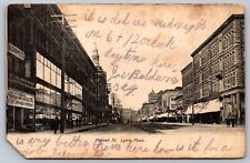Market St Lynn Massachusetts MA INTERESTING MESSAGE 1908 Strike Postcards H1 picture