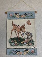 Vintage Walt Disney Bambi Thumper Tapestry  Handmade Decor Wall Hanging picture