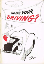 How’s Your Driving Metropolitan Life Insurance Vintage 1956 Book Cartoon Illustr picture
