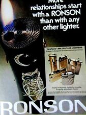 1972 Ronson Veraflame VTG More Relationships Lighter Original Print Ad 8.5 x 11