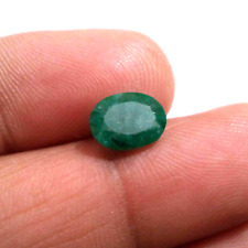 Unique Zambian Emerald Oval Shape 2.35 Crt Pretty Green Faceted Loose Gemstone picture